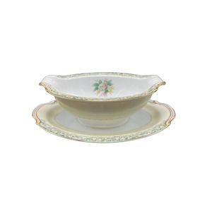 Noritake Mystery Pattern 14 Gravy Boat - Made in Japan